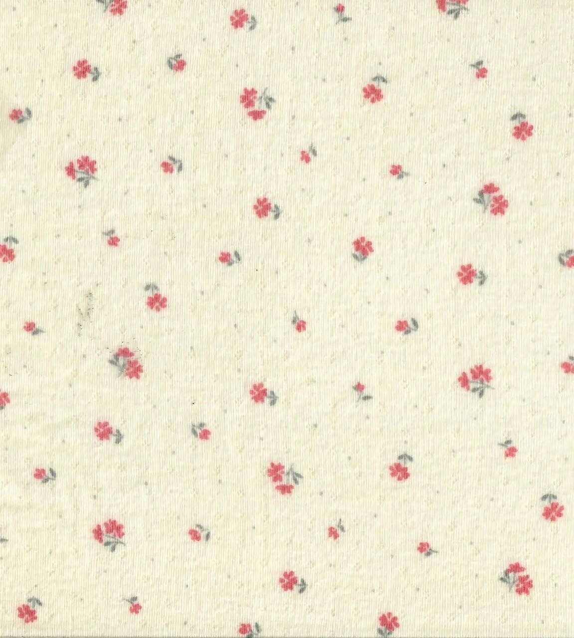 1 Yard Cotton-Style Ditsy Pointelle Print Knit Fabric, 61/63″ Wide Polyester Spandex Blend